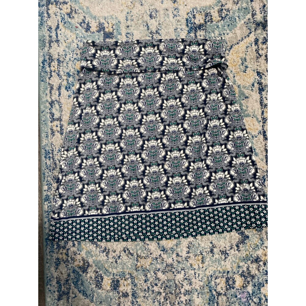 A line floral skirt